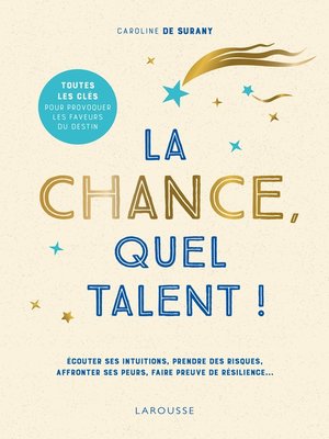 cover image of La chance, quel talent !